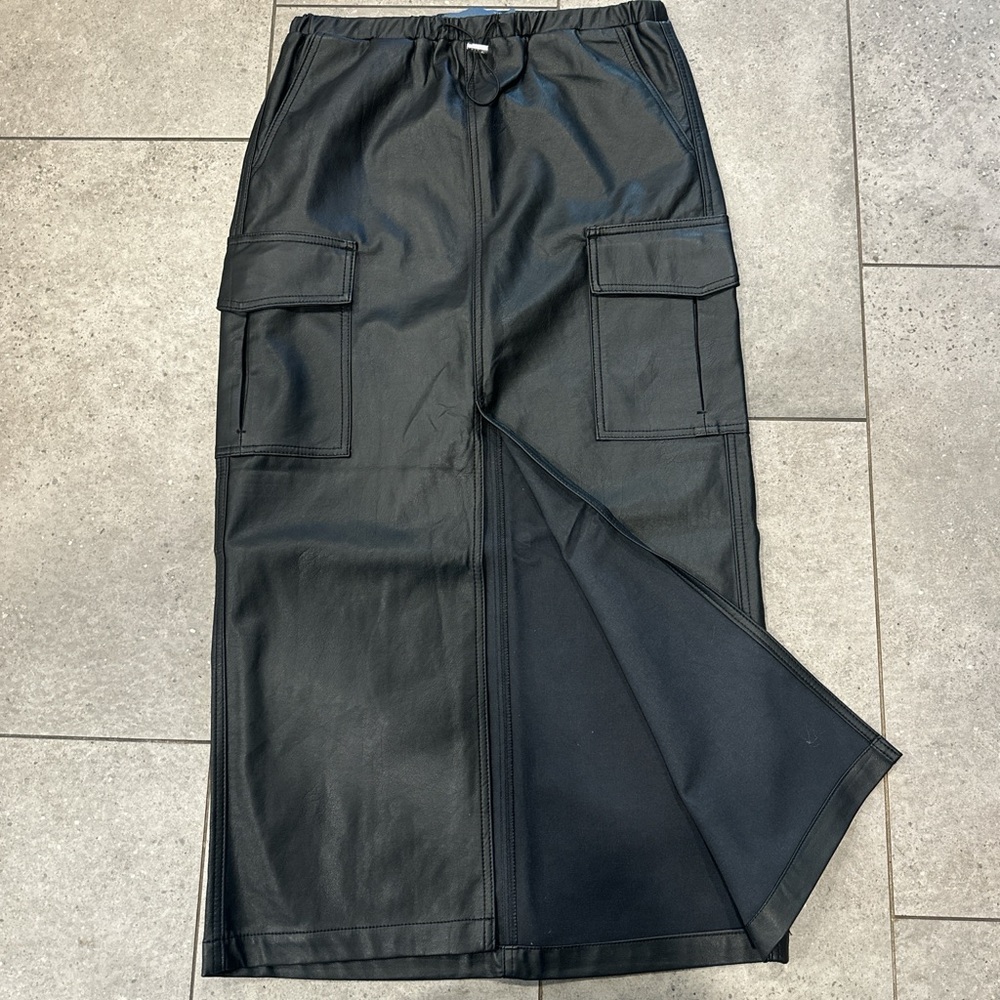 Faux Leather Skirt